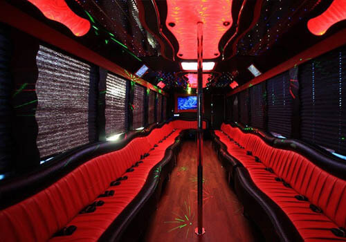 Party bus with laser lights