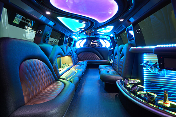 Party bus rentals with wet bar