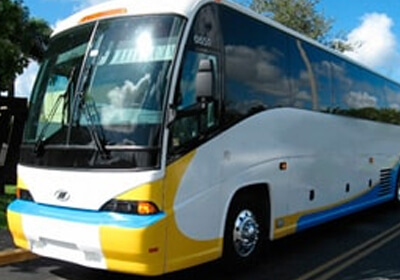 Charter bus exterior